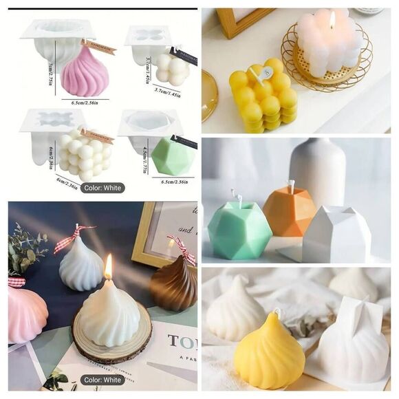 Candle Mold Set Of 4 - Picture 1 of 8
